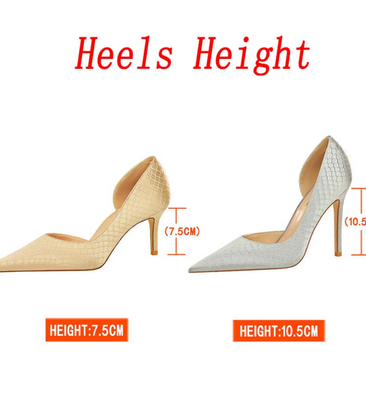 2023 Donna 75cm 105cm Tacchi alti Décolleté a serpentina Lady Plus Size Raso di seta da sposa Tacchi a spillo Tacchi bassi Mod