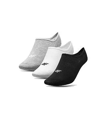 4F SOCK SKARPETY WOMEN Calzini bassi Grey/Black/White