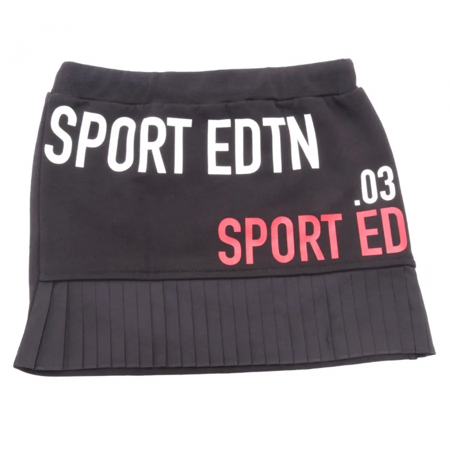 7572AH gonna felpa bimba DSQUARED2 black skirt kids