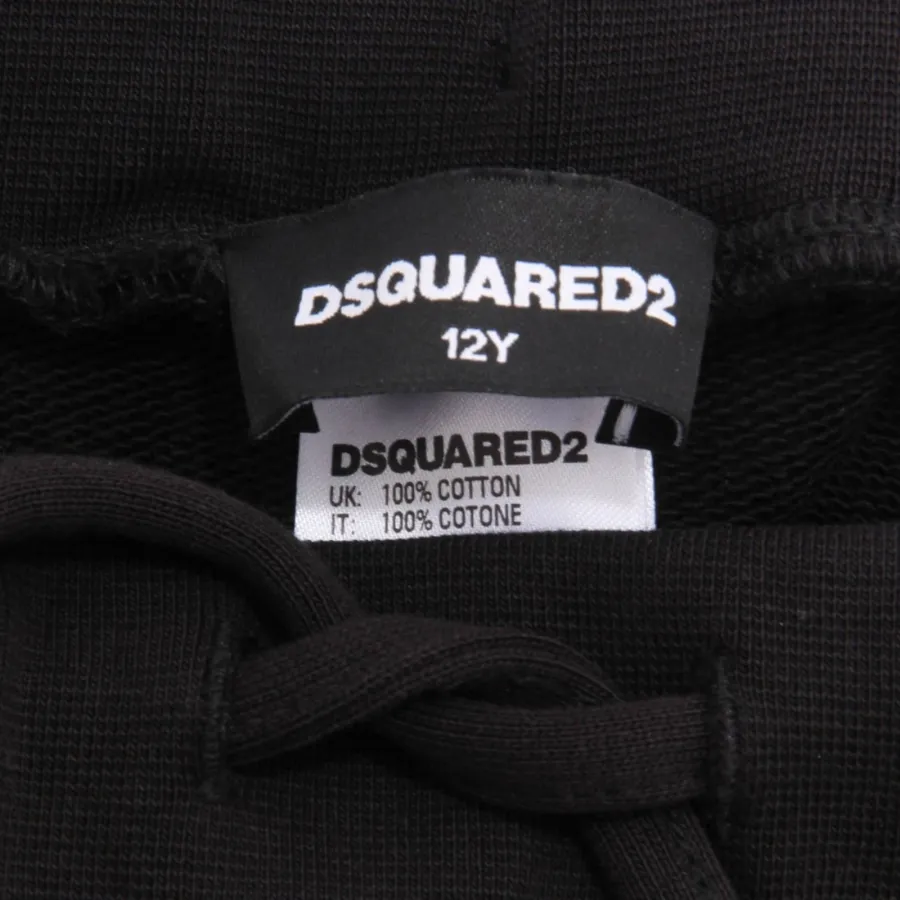 7572AH gonna felpa bimba DSQUARED2 black skirt kids