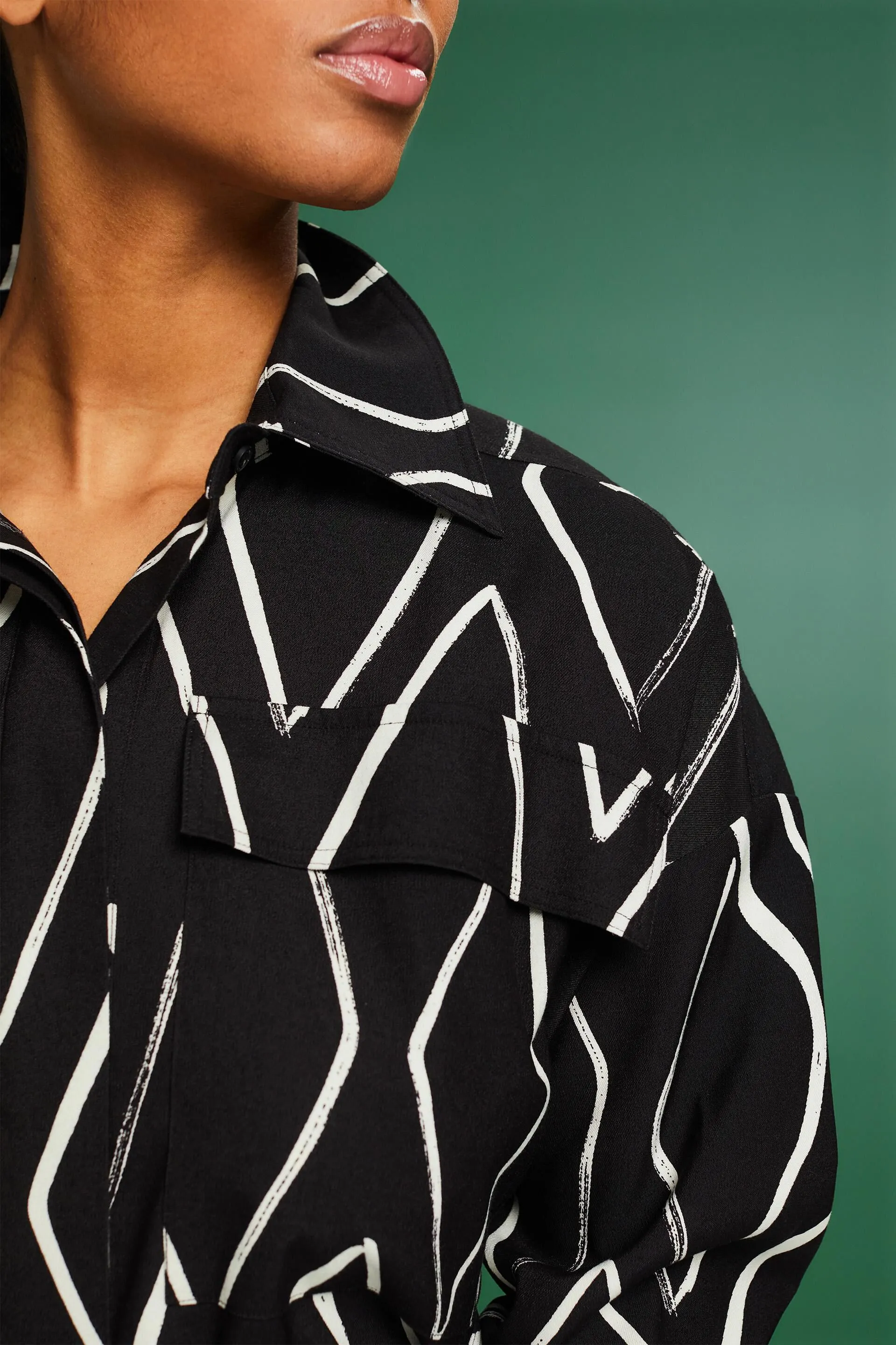 Abito camicia con stampa