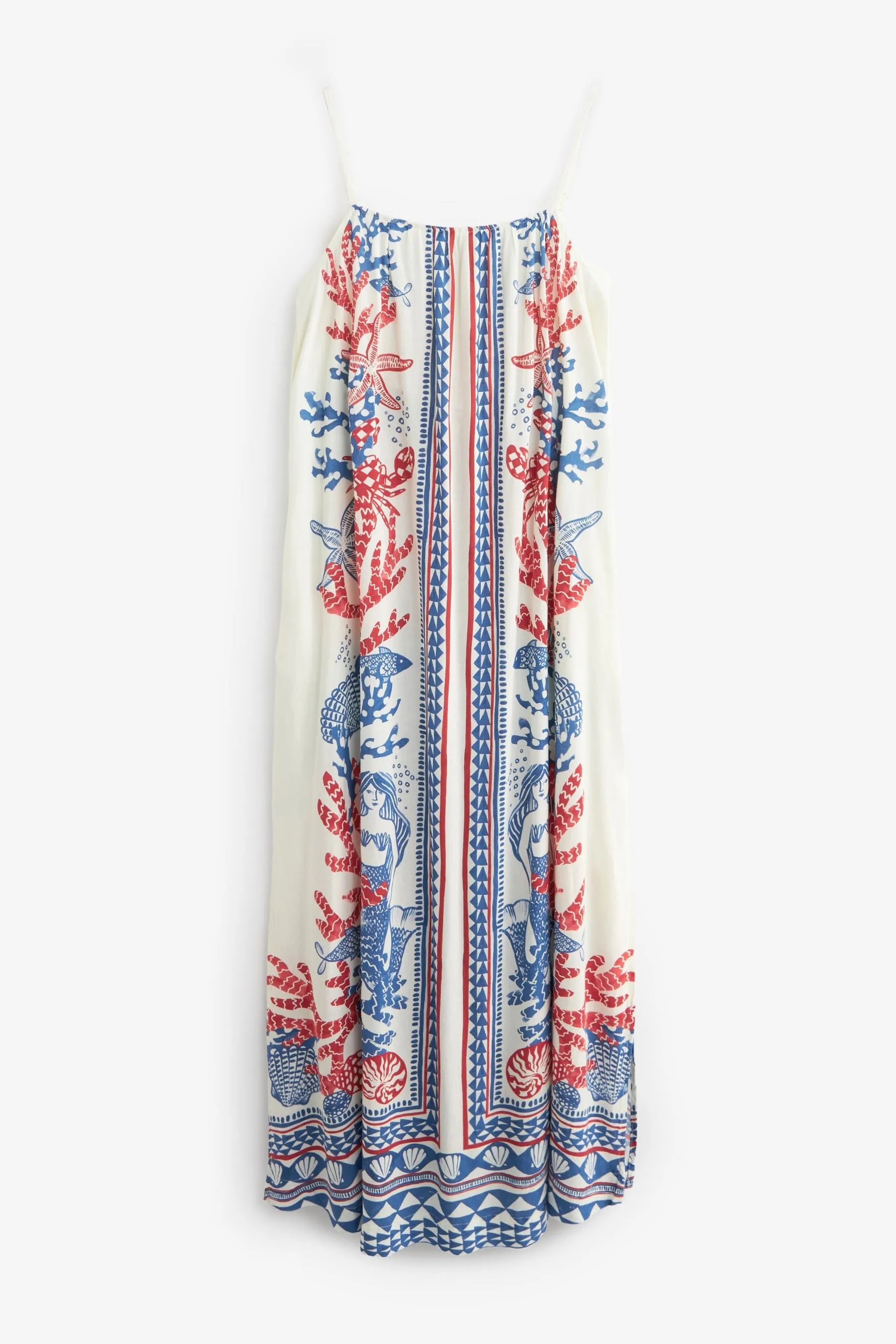 Abito maxi in lino con allacciatura sul retro