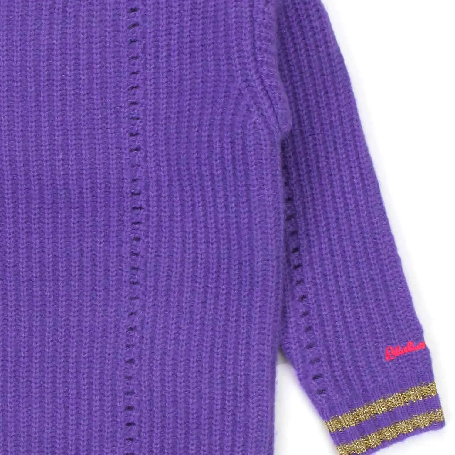 Abito Maxi-Maglia Viola Bambina