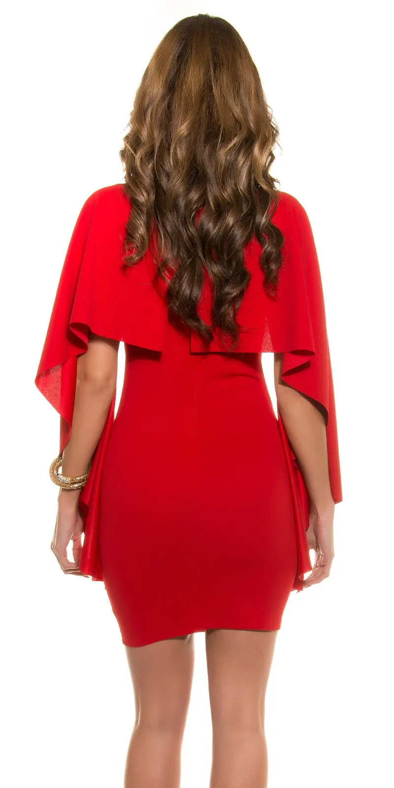 Abito midi AM013 rosso