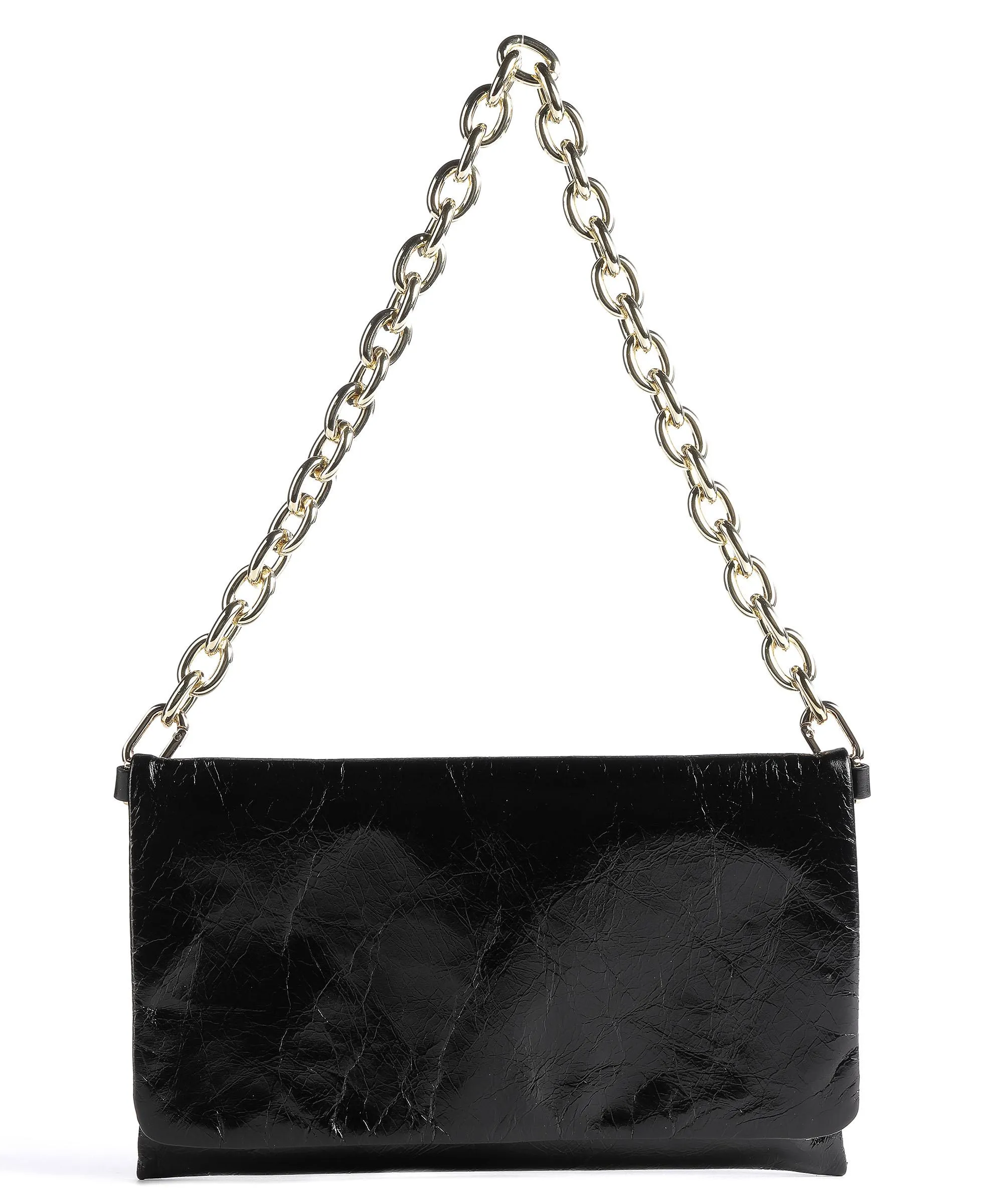  Abro Athene Borsa a spalla pelle di vacchetta finemente grana nero  