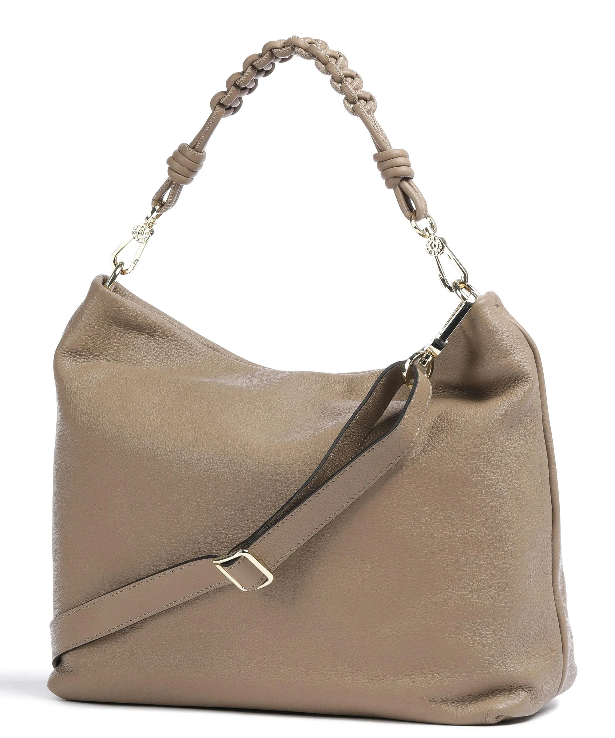  Abro Dalia Poppy Borsa hobo pelle di vacchetta grana marrone chiaro  