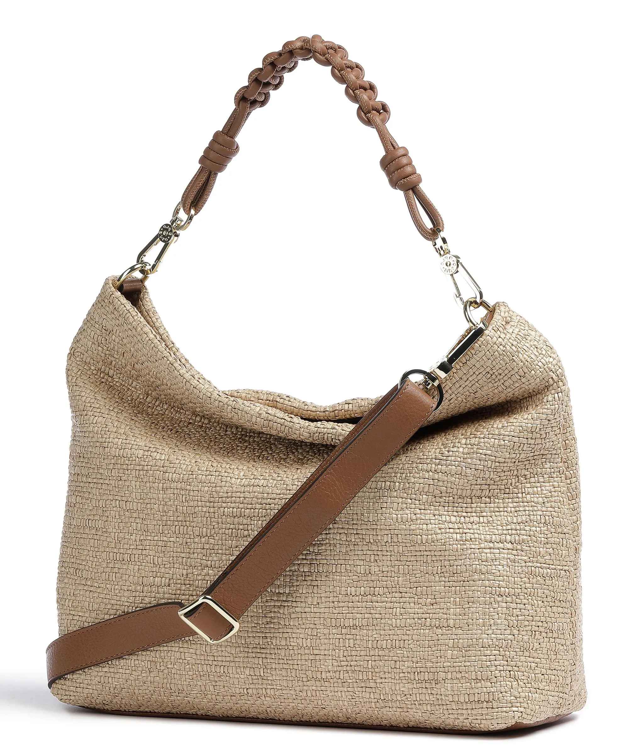  Abro Raffia Paglia Poppy Borsa hobo sintetico natura  
