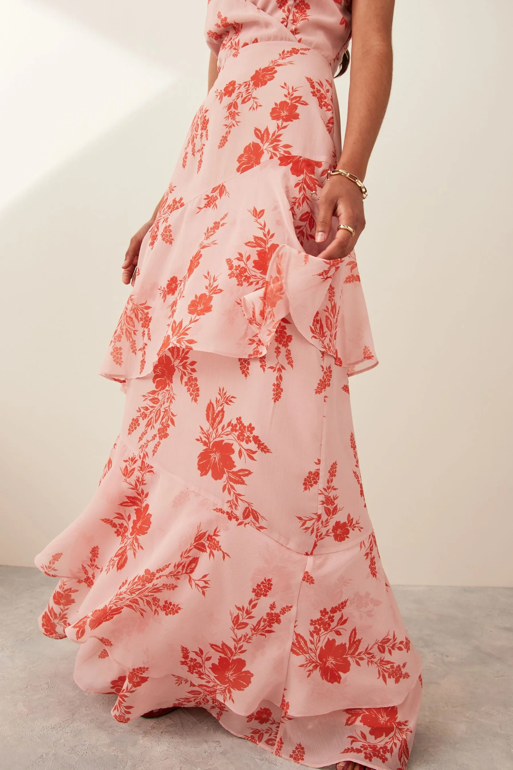 Anaya With Love - Abito maxi Ruches in chiffon