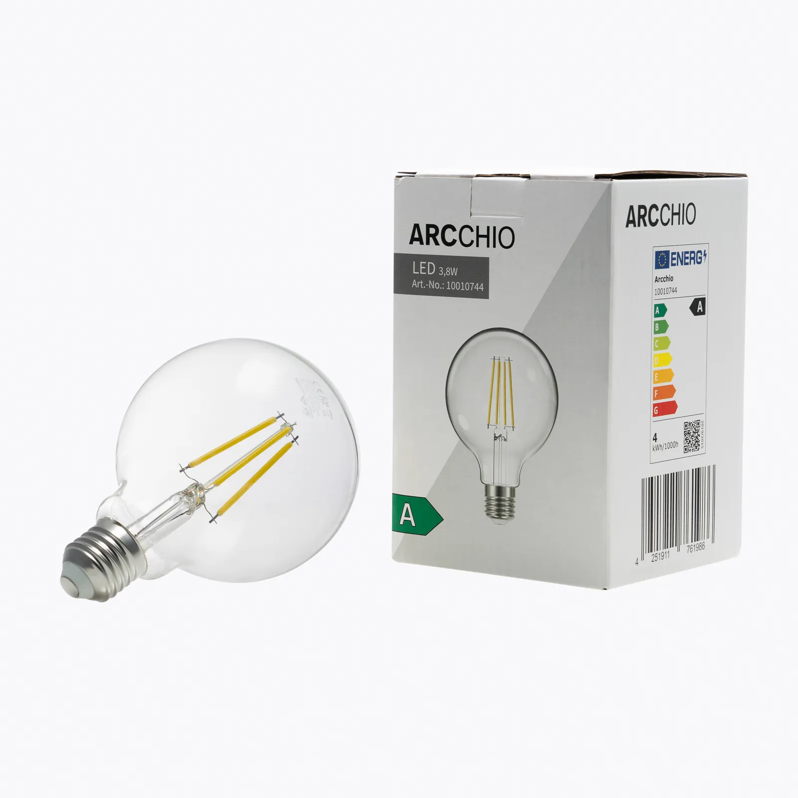 Arcchio LED globe G95 E27 3,8W 3000K 806lm