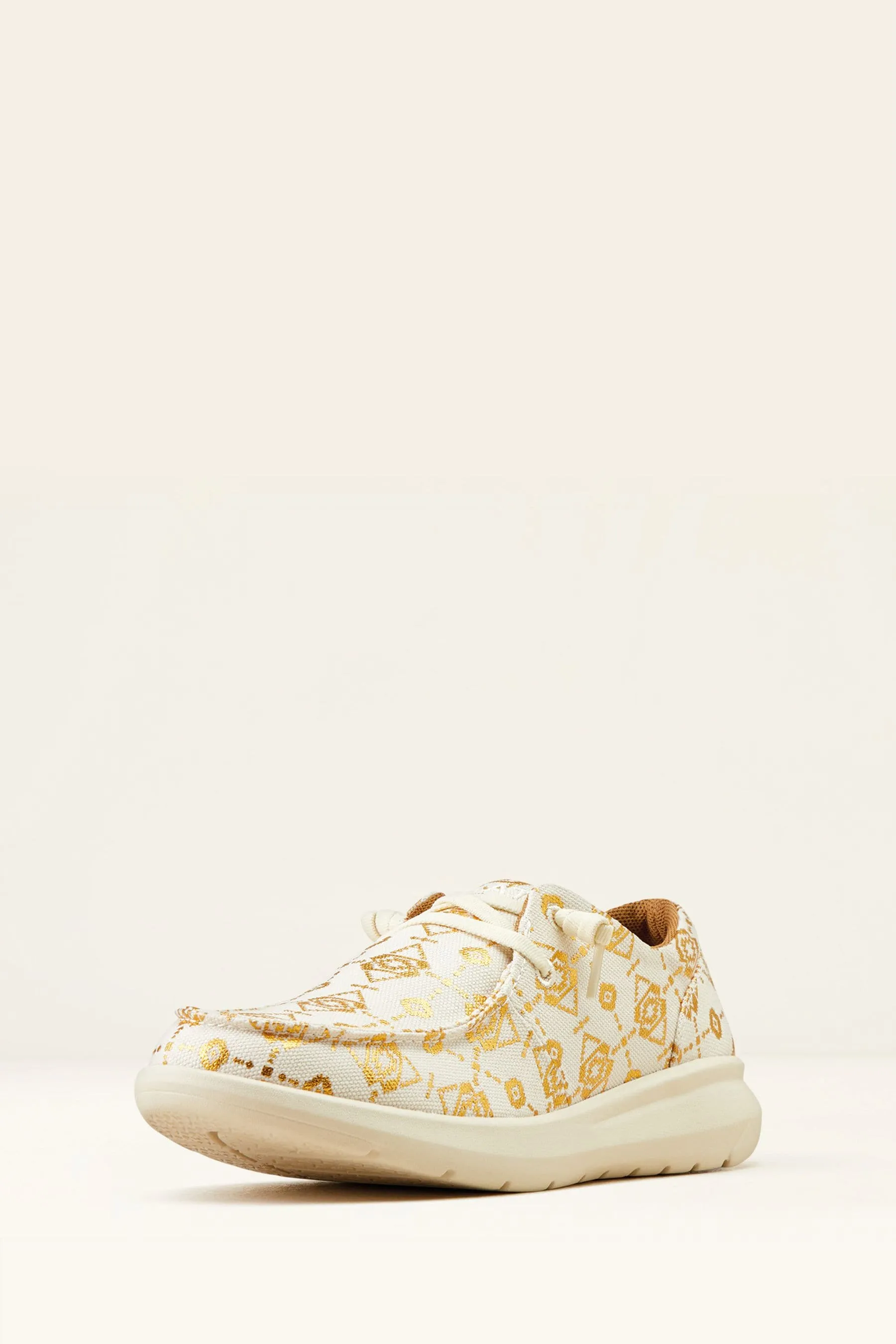 Ariat Hilo - Bianco/Oro casual di tela - Scarpe