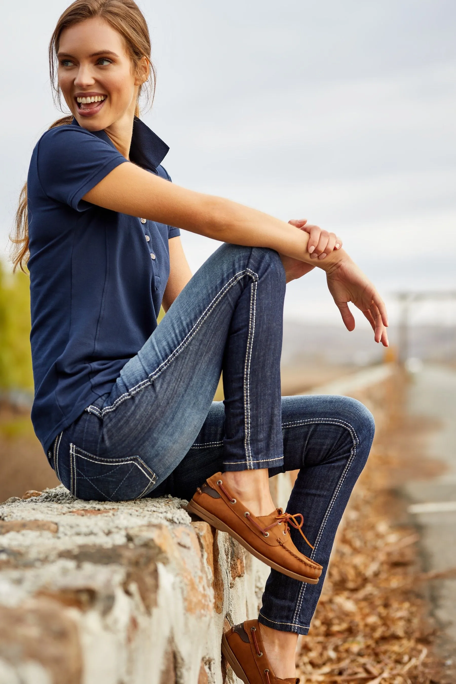 Ariat Marrone - Antigua - Scarpe a barca