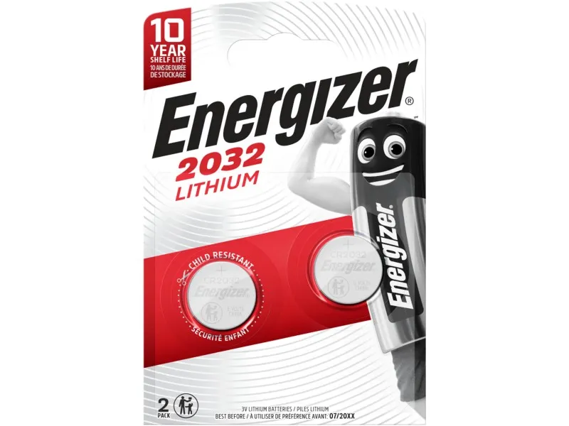 Batterie a bottone Energizer LITIO CR2032 2 pz