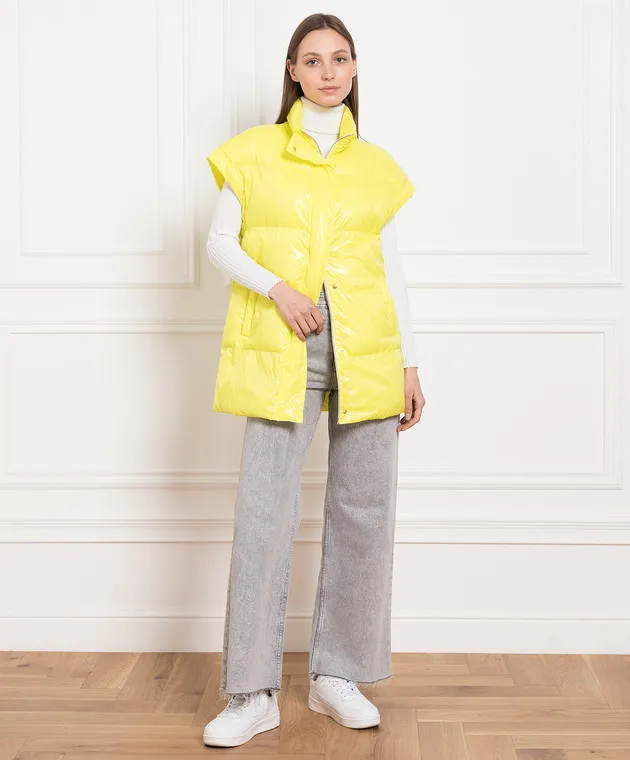 Be Florence Gilet trapuntato giallo PE234