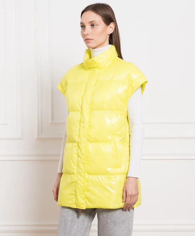 Be Florence Gilet trapuntato giallo PE234