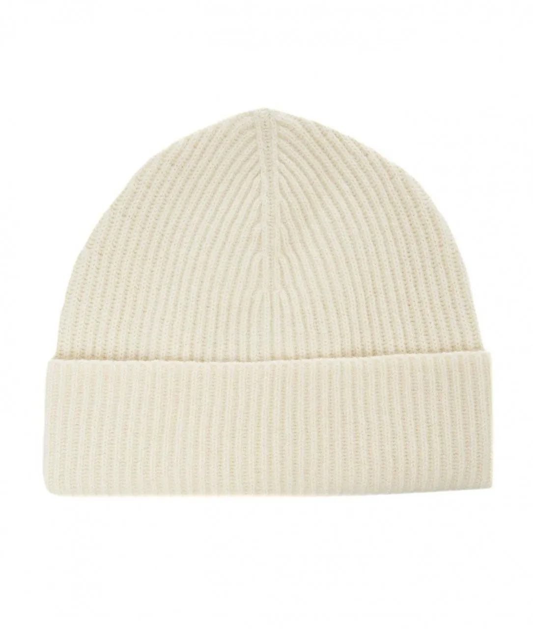 Beanie in maglia bianco bianco