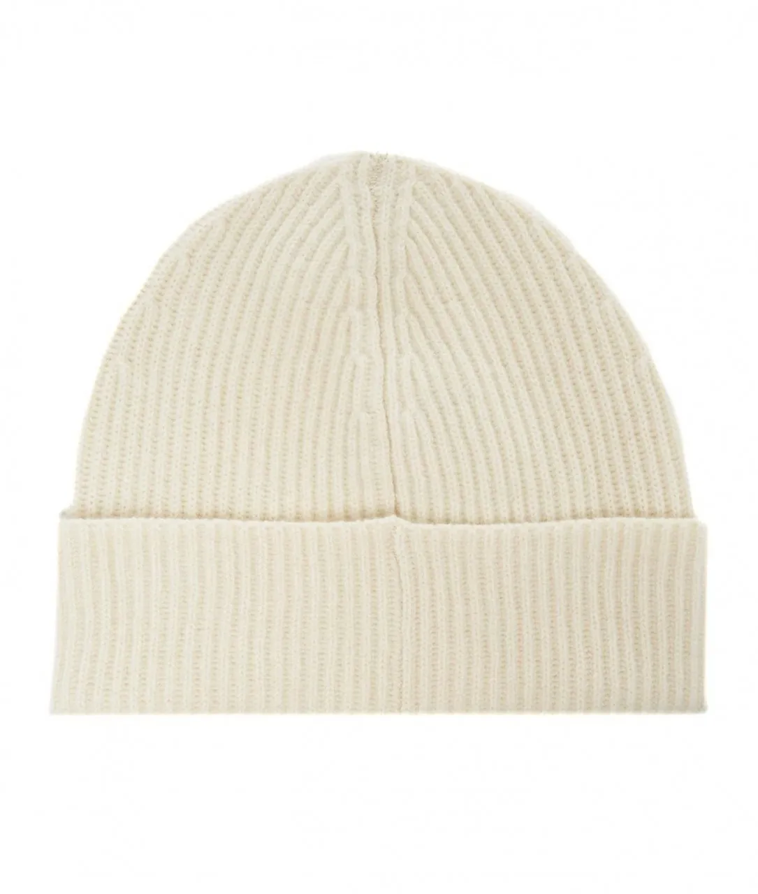 Beanie in maglia bianco bianco