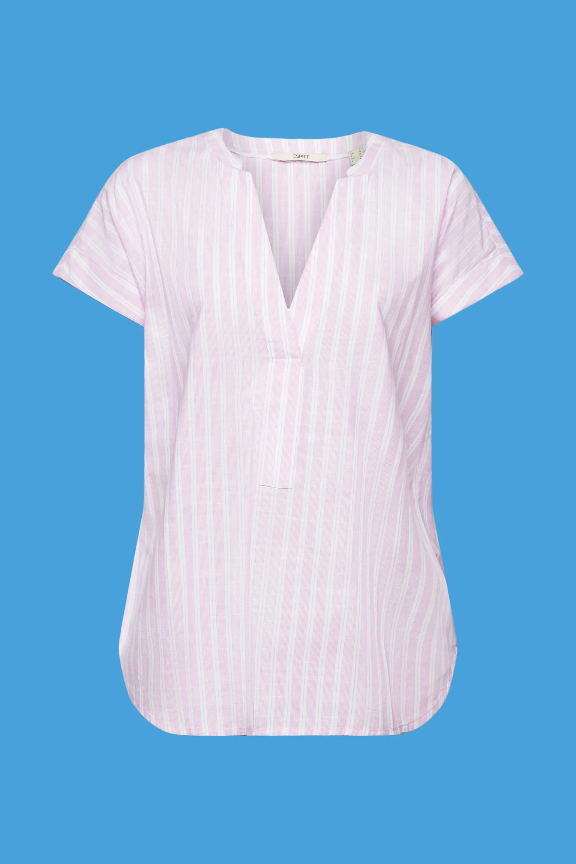 Blusa a righe di cotone