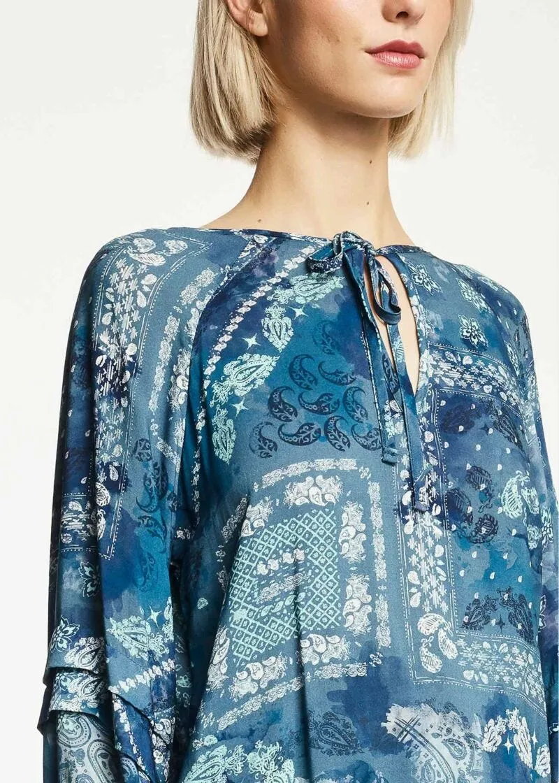 Blusa in viscosa stampata