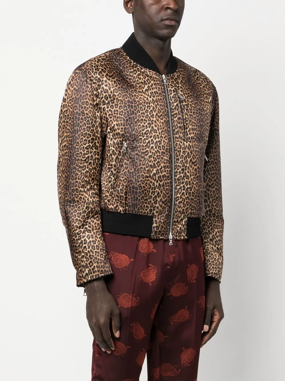 bomber in leopardato