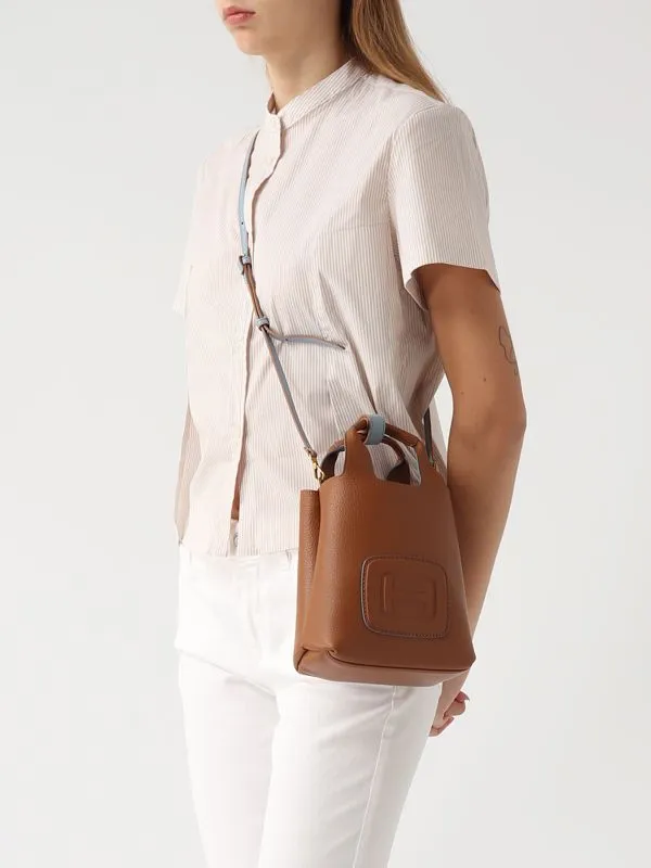 Borsa donna Hogan mini in pelle Cuoio