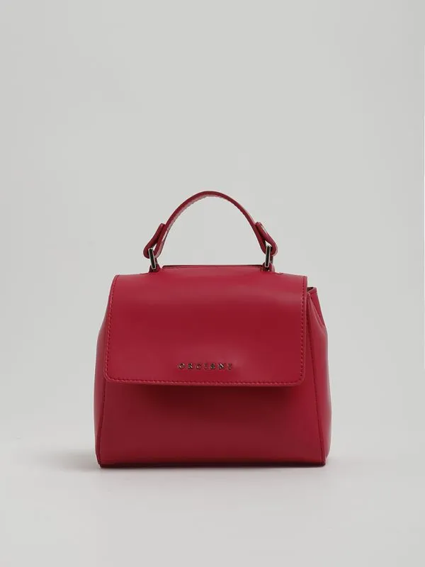 Borsa donna Orciani Sveva Vanity Mini in pelle Lampone