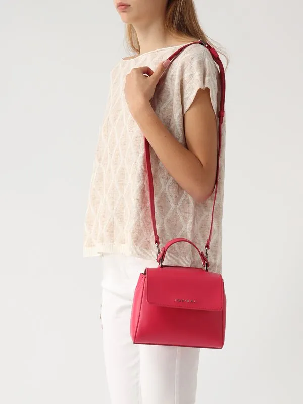 Borsa donna Orciani Sveva Vanity Mini in pelle Lampone