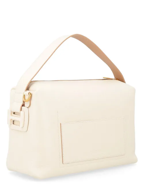 Borsa Hogan Maxi Camera Bag in pelle avorio