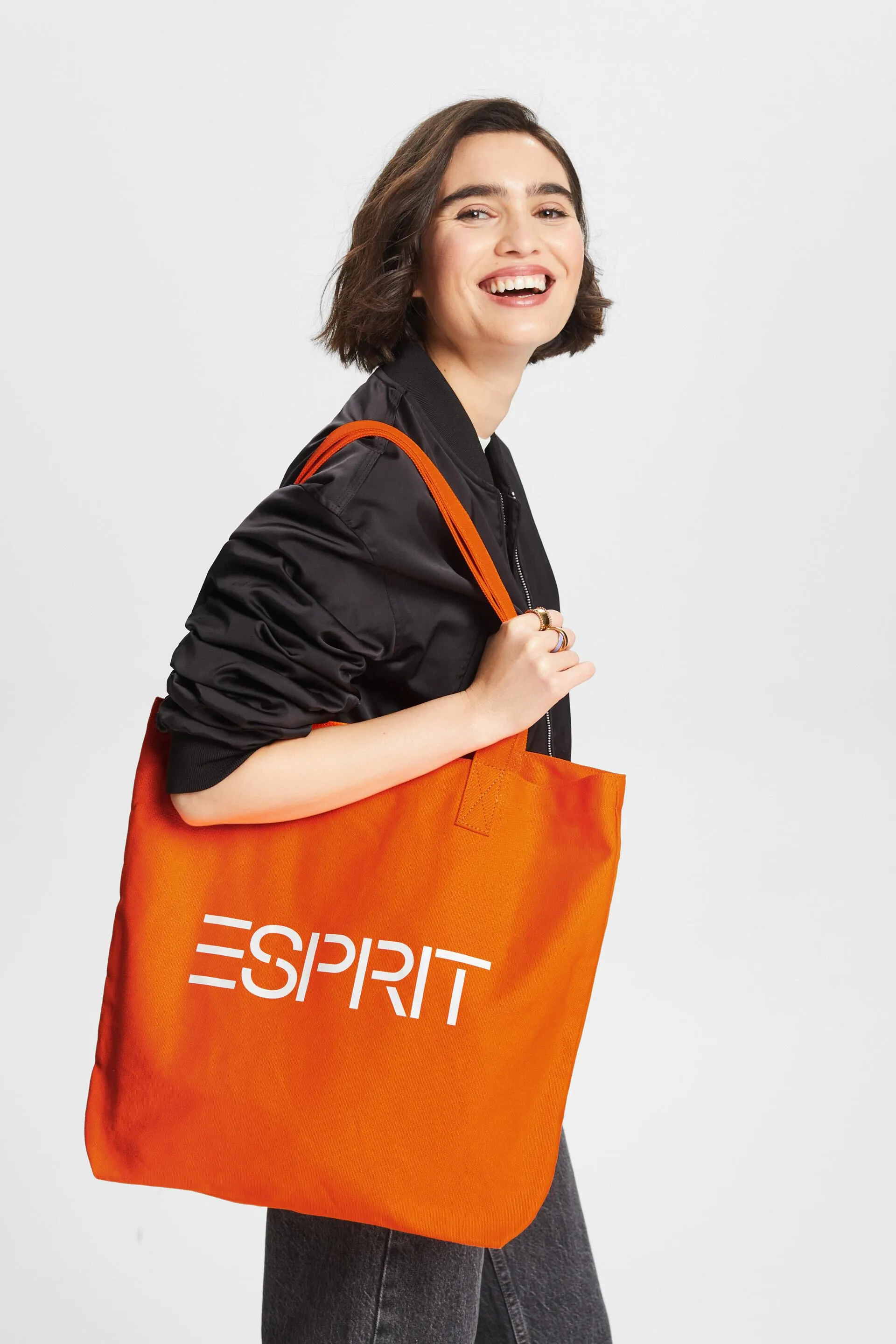 Borsa in tela con logo