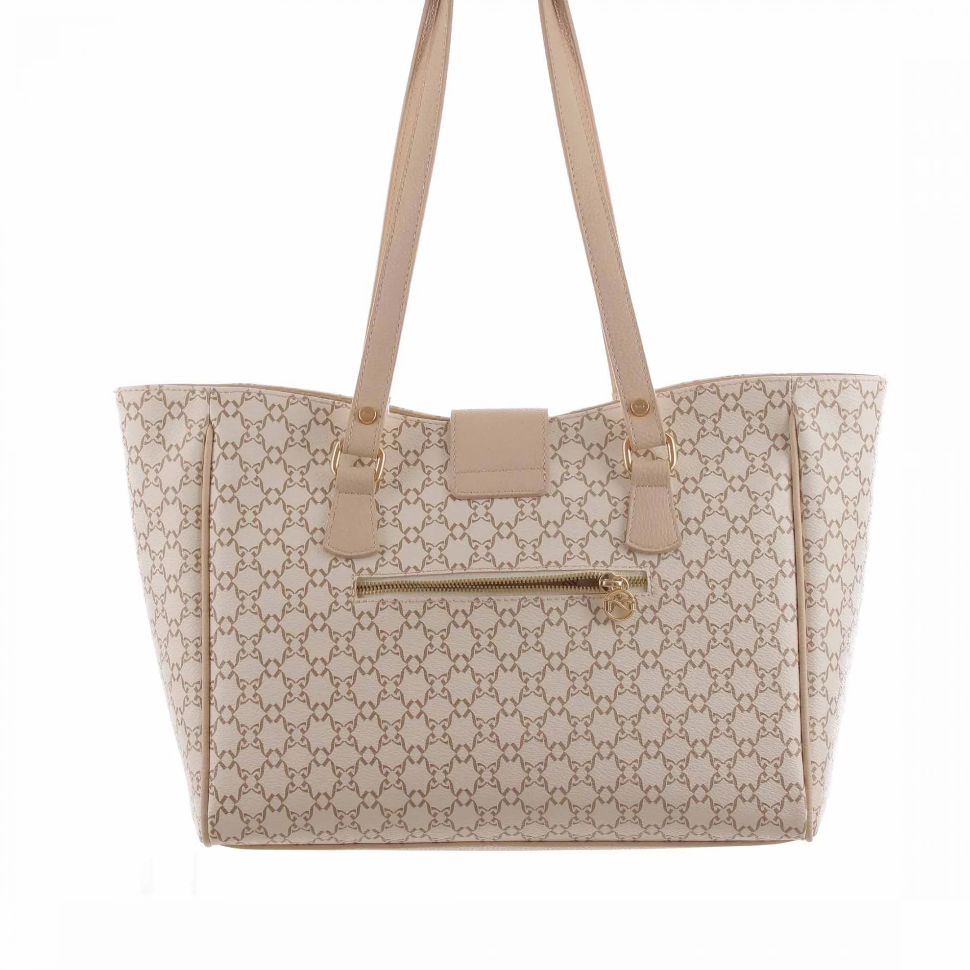 Borsa shopping con logo all over