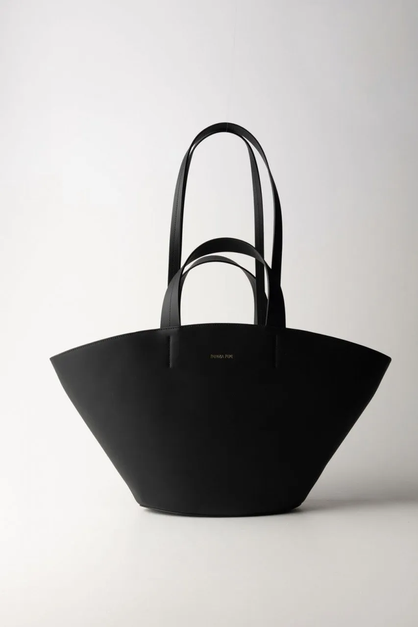 Borsa shopping in pelle Nero