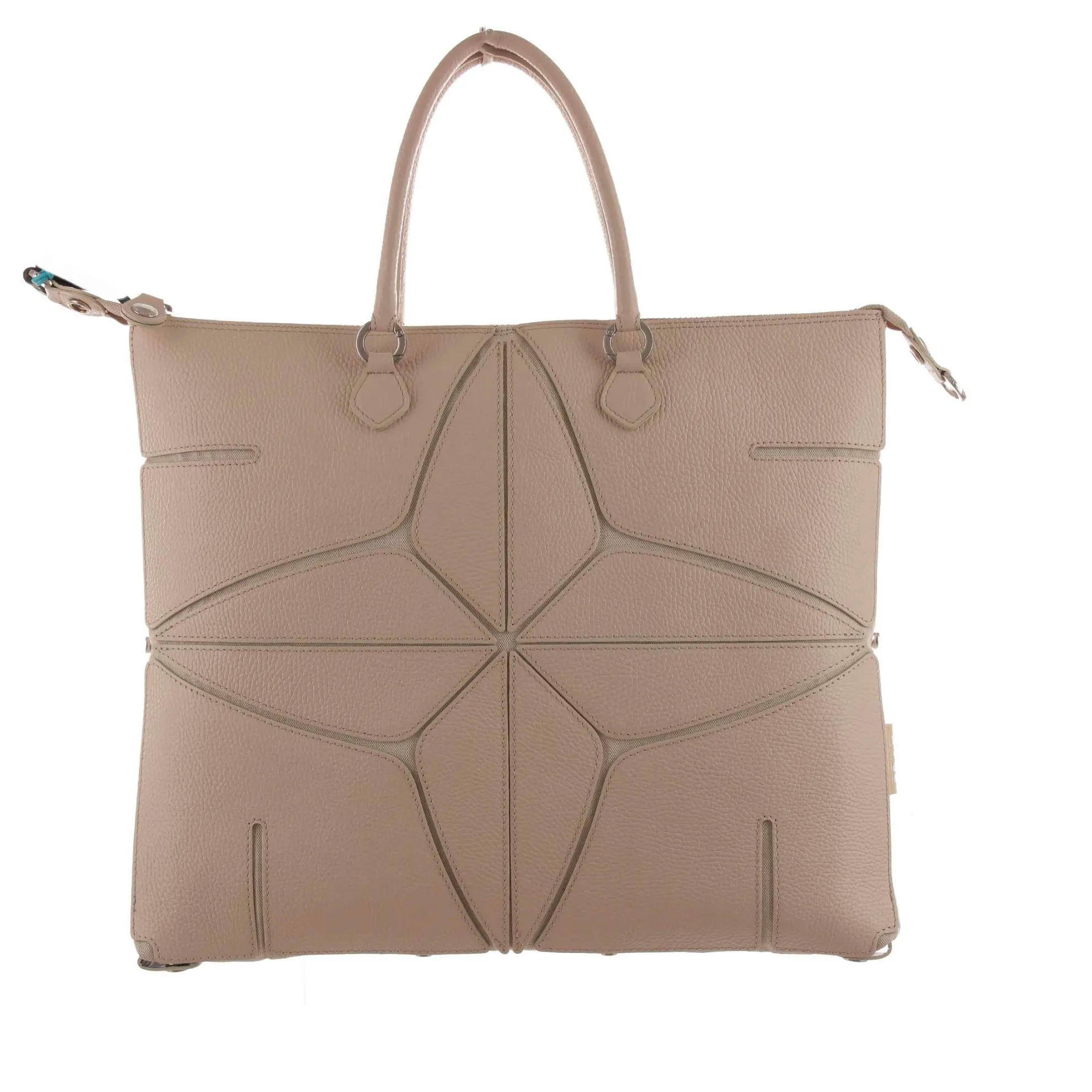 Borsa shopping sterlizia l in pelle martellata