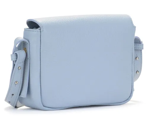 Borsa Zanellato Tina S in pelle azzurra
