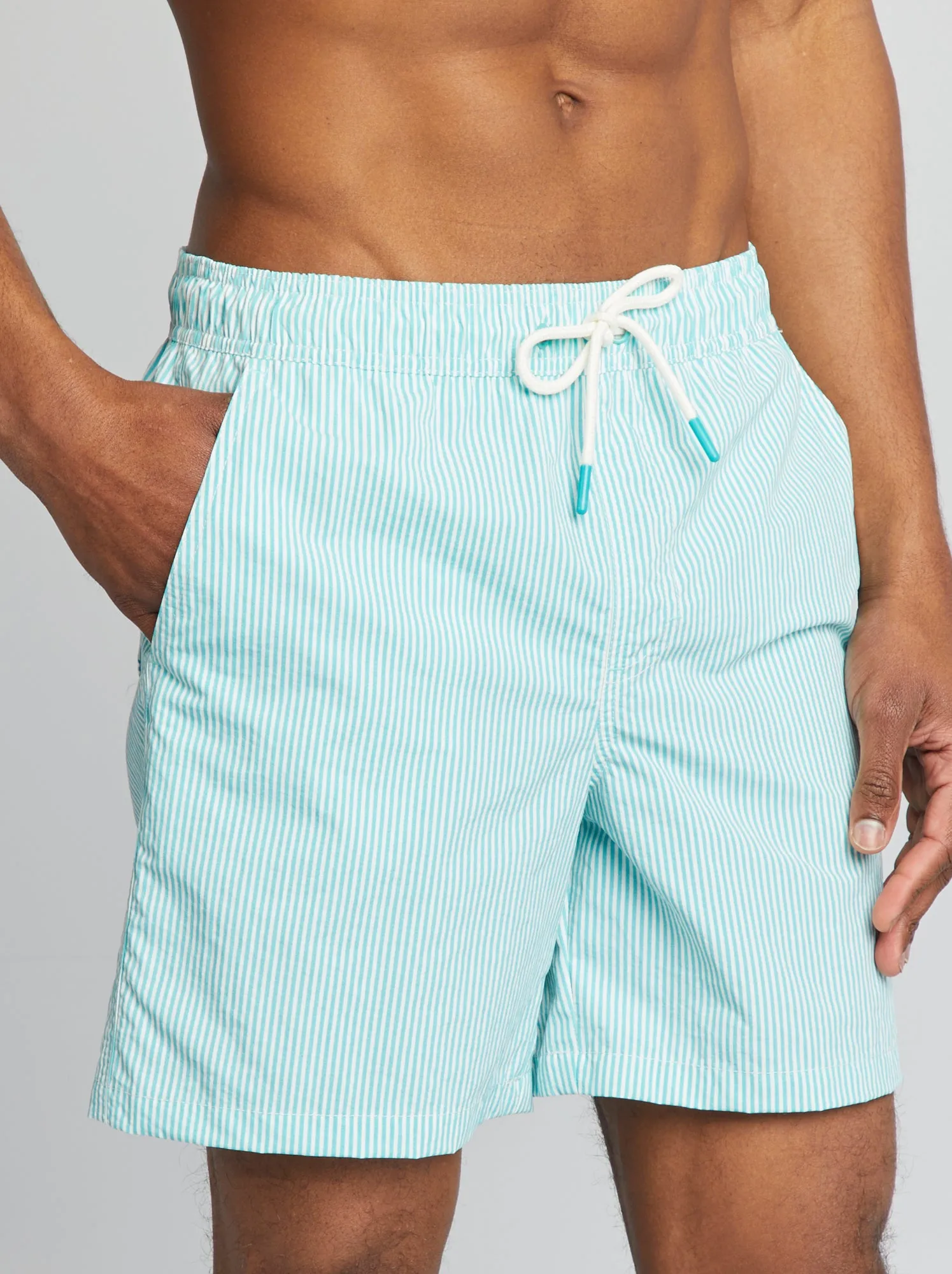 Boxer mare a righe - VERDE