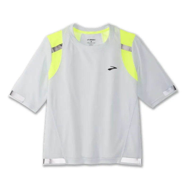 Brooks Maglia Running Carbonite Icy Grigio Nightlife Donna