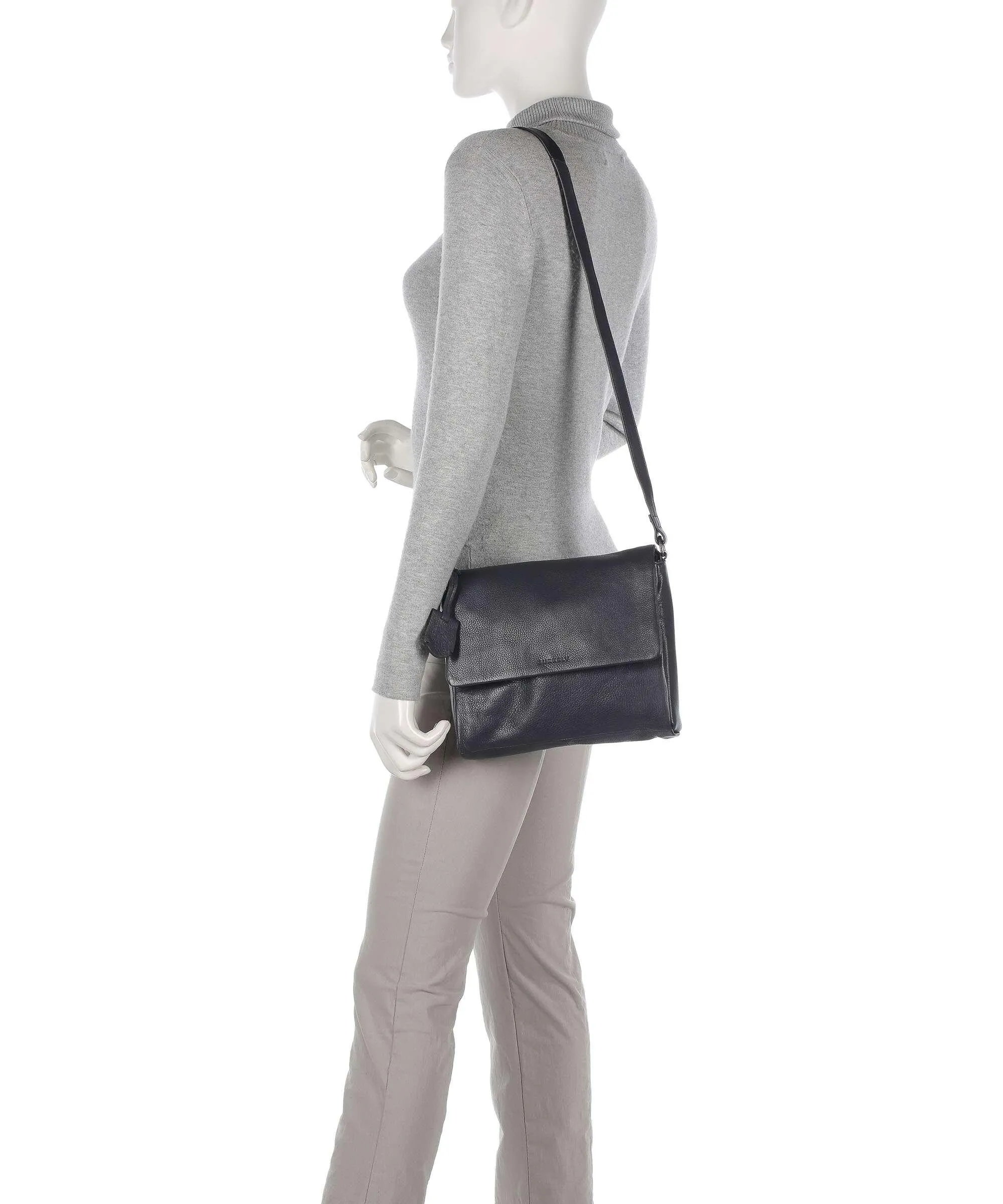  Burkely Just Jolie Borsa a tracolla pelle granulata navy  