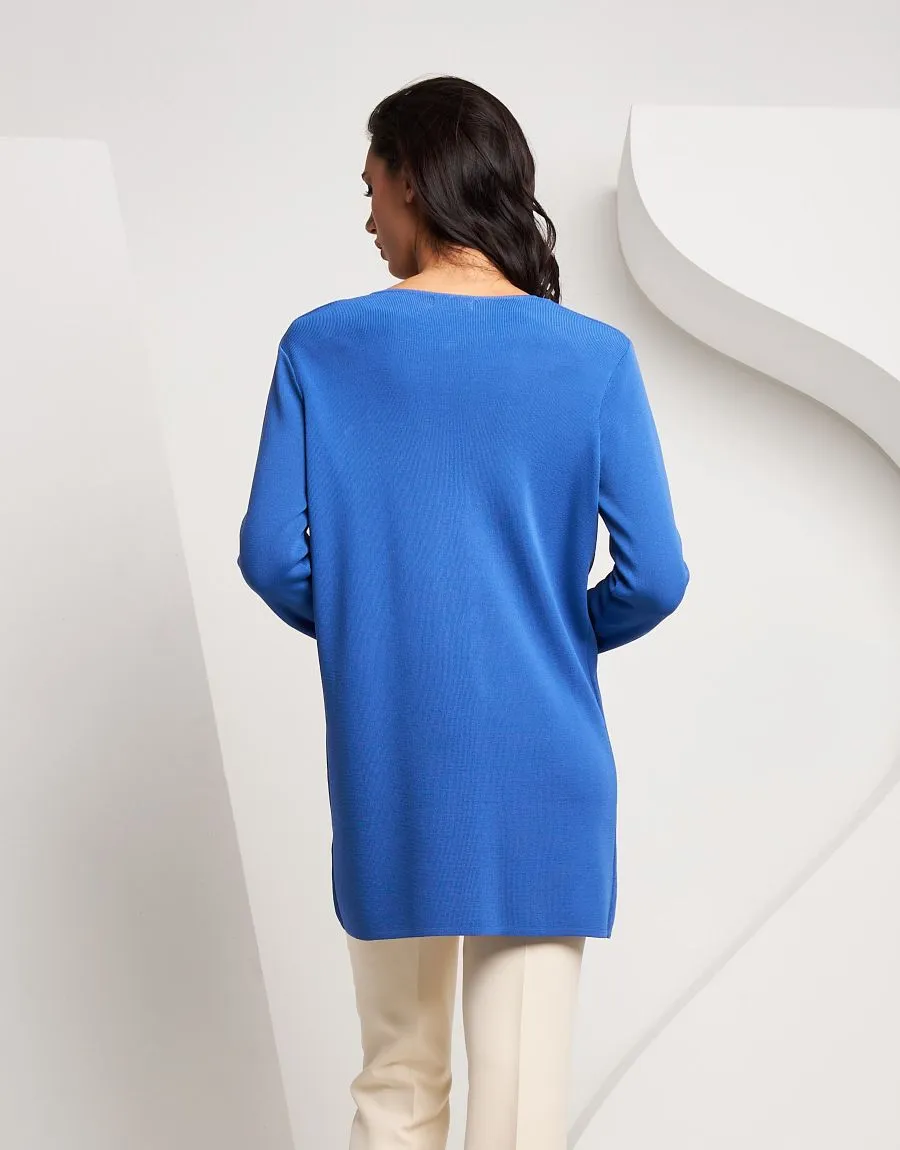 Caban in maglia con bottoni