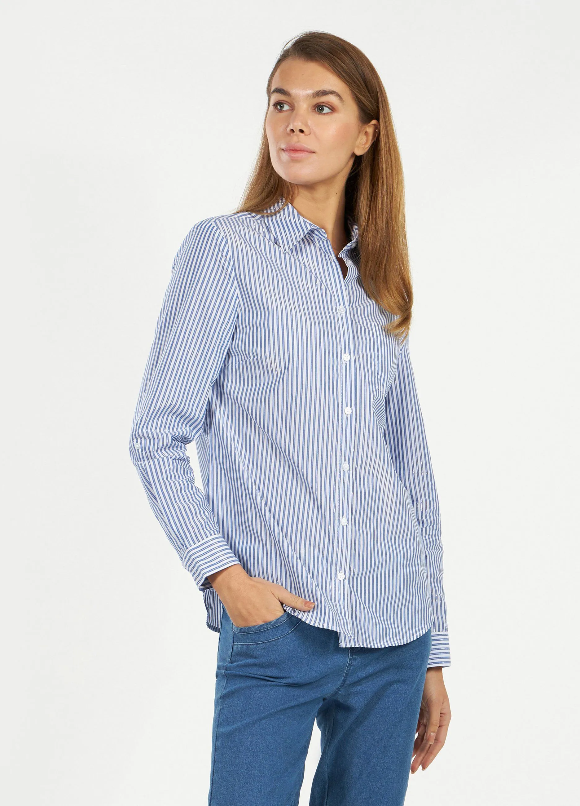 Camicia a righe donna