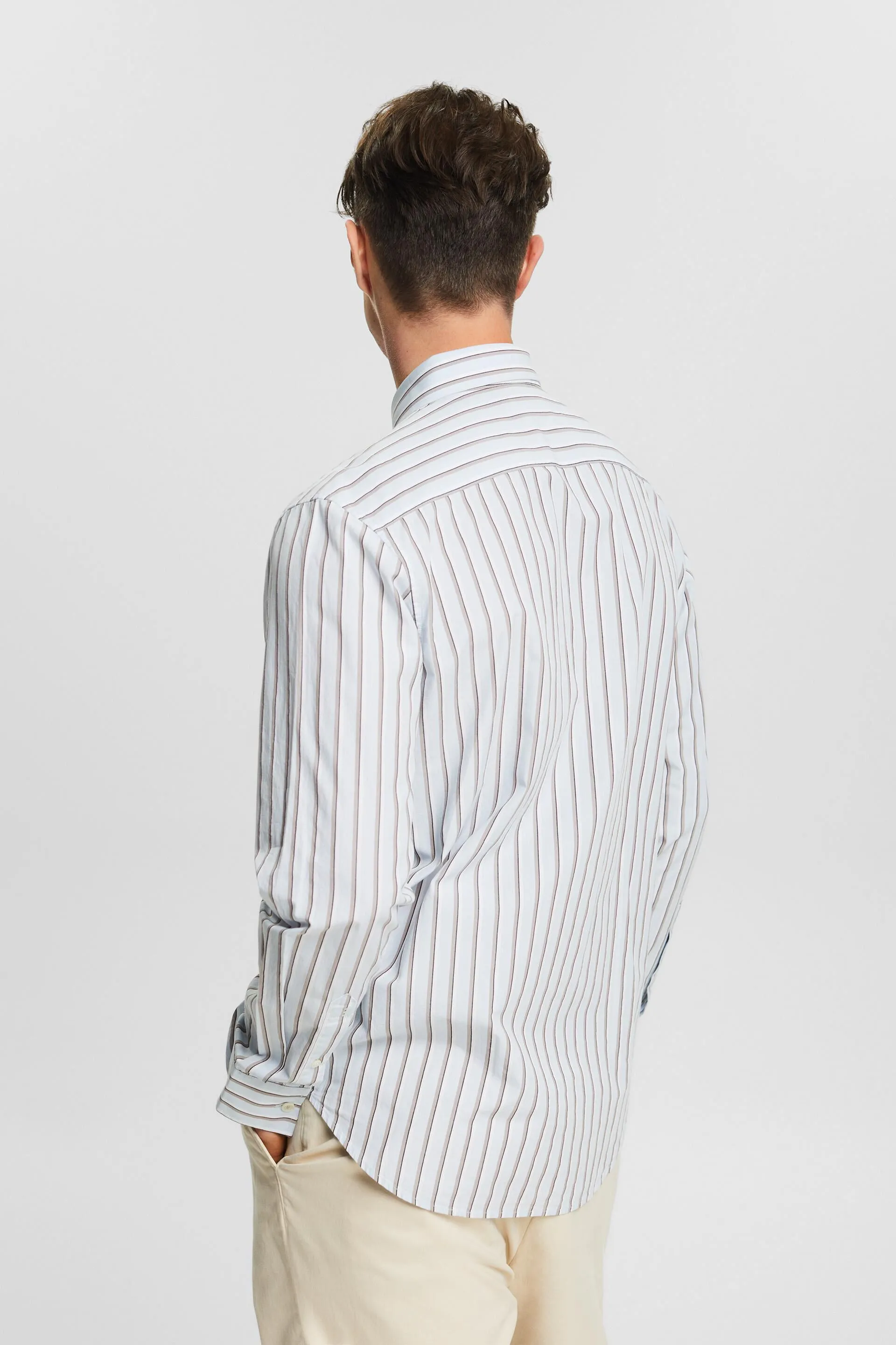 Camicia a righe in cotone
