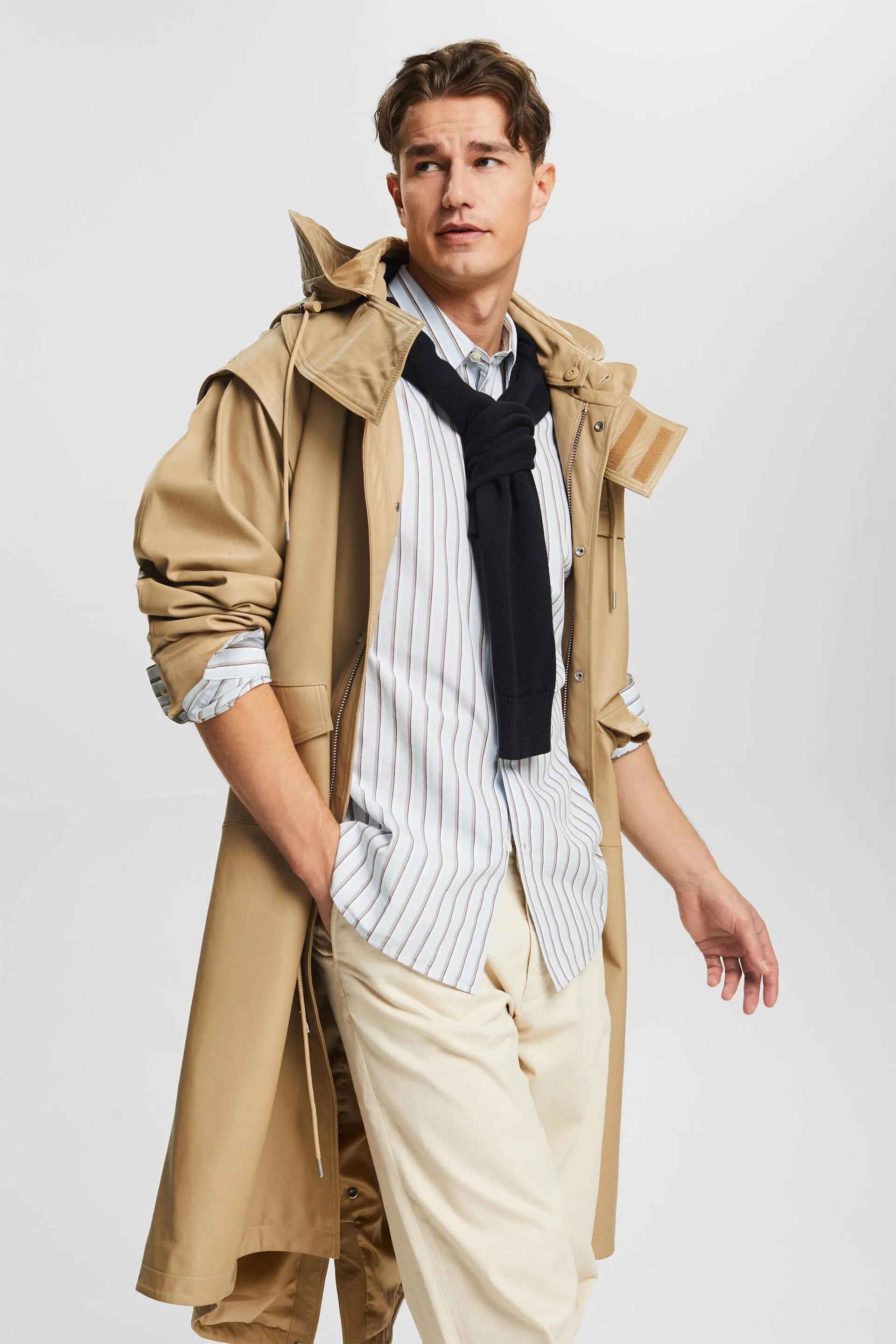 Camicia a righe in cotone