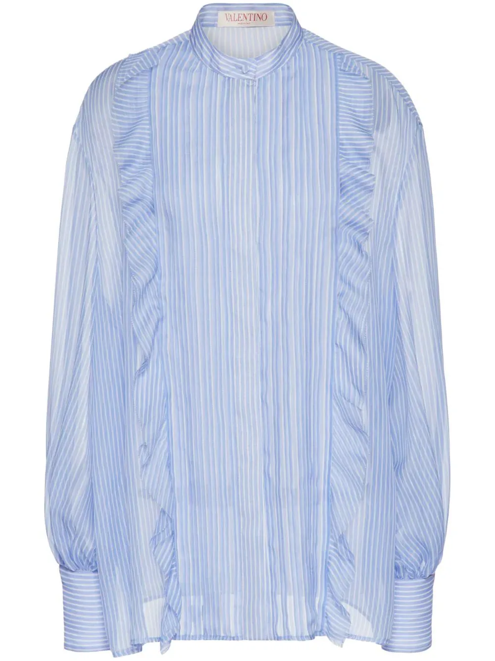 Camicia in Chiffon Classic Stripes