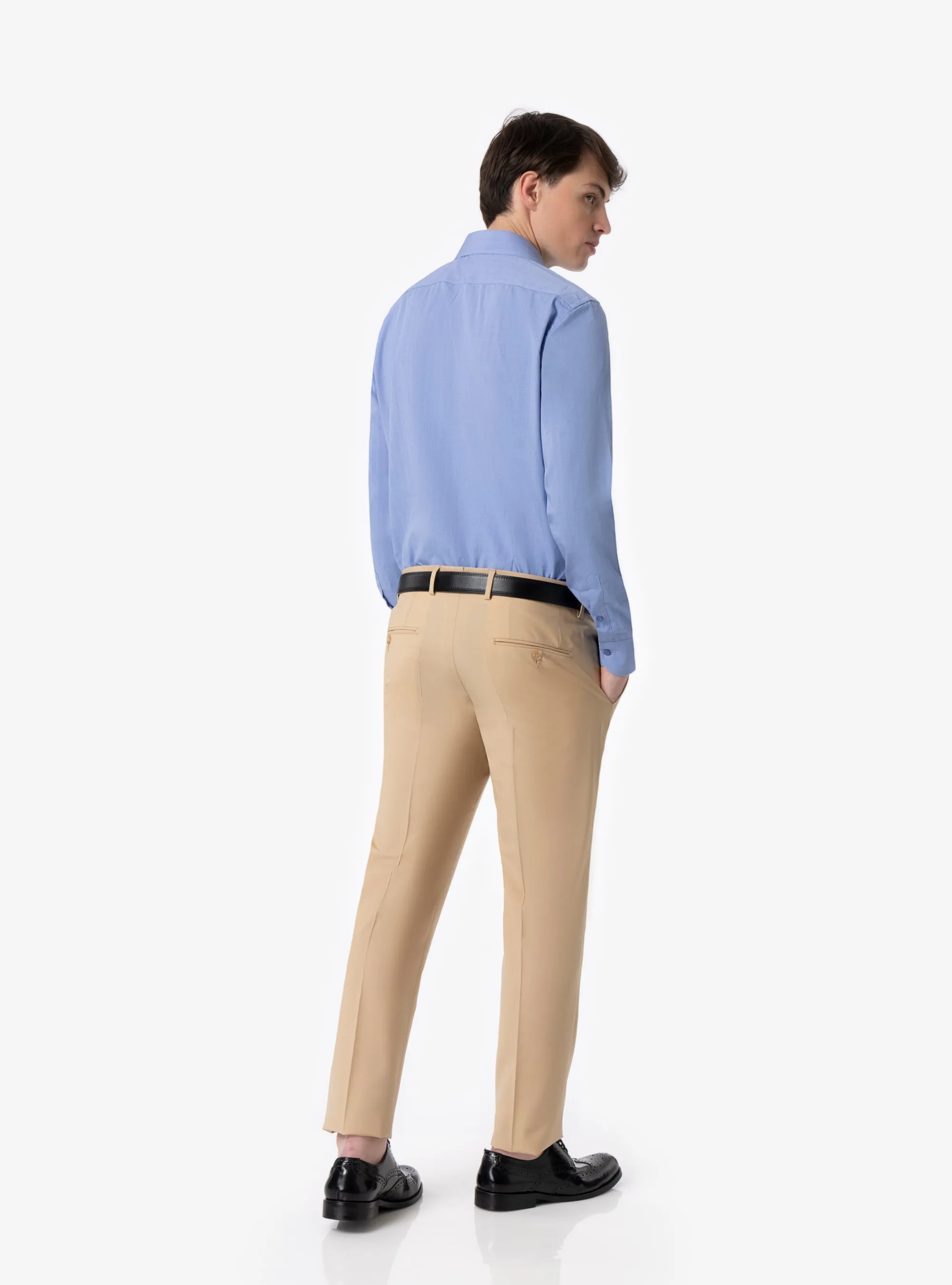 Camicia Regular collo francese in cotone - Pura Eleganza