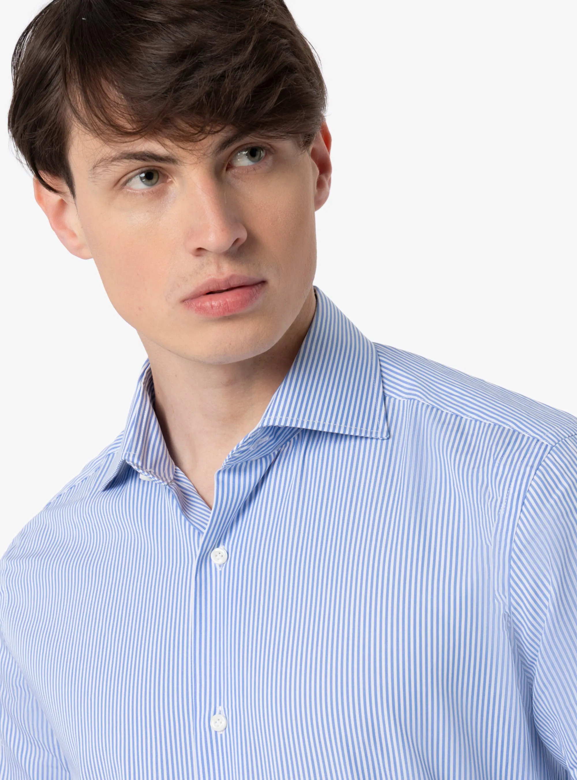 Camicia Regular collo francese in cotone - Pura Eleganza