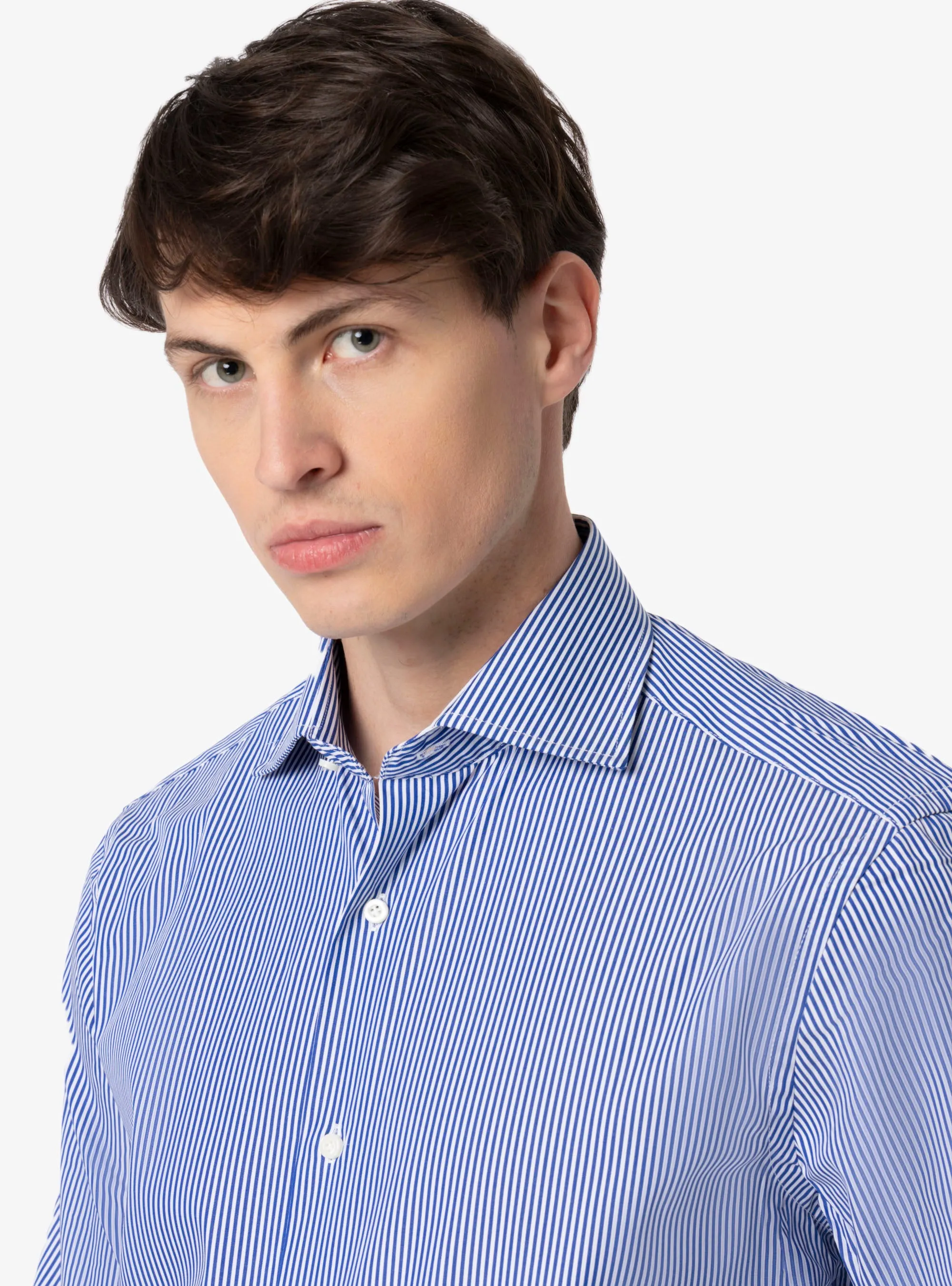 Camicia Regular collo francese in cotone - Pura Eleganza