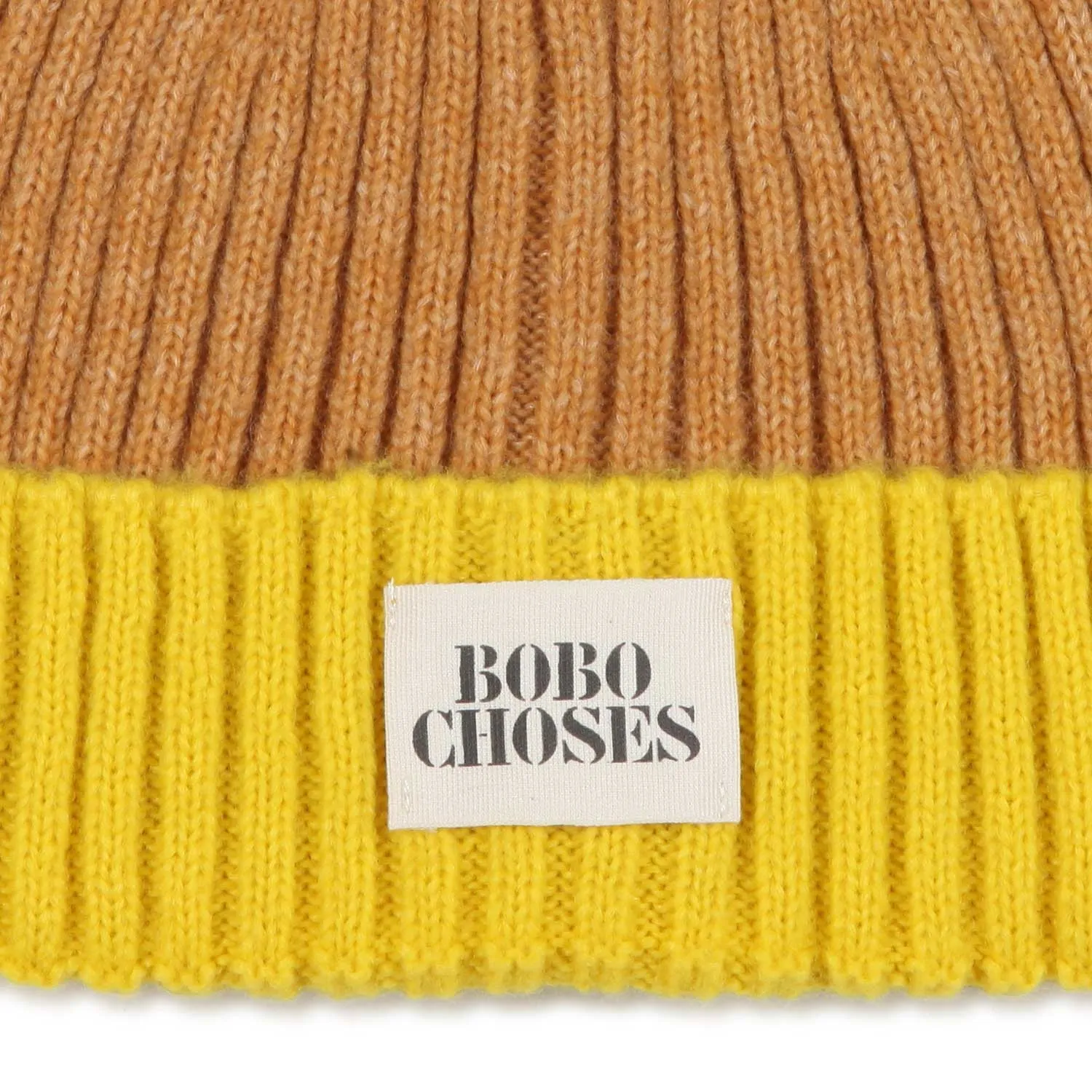 Cappello Ocra E Senape A Coste Teenager