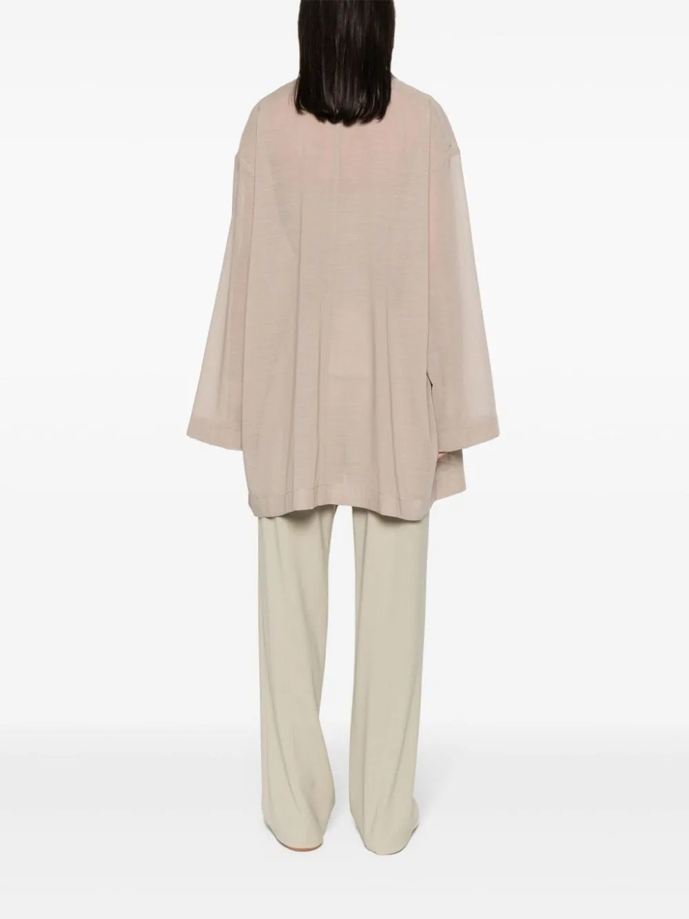 Cappotto aperto in beige - donna
