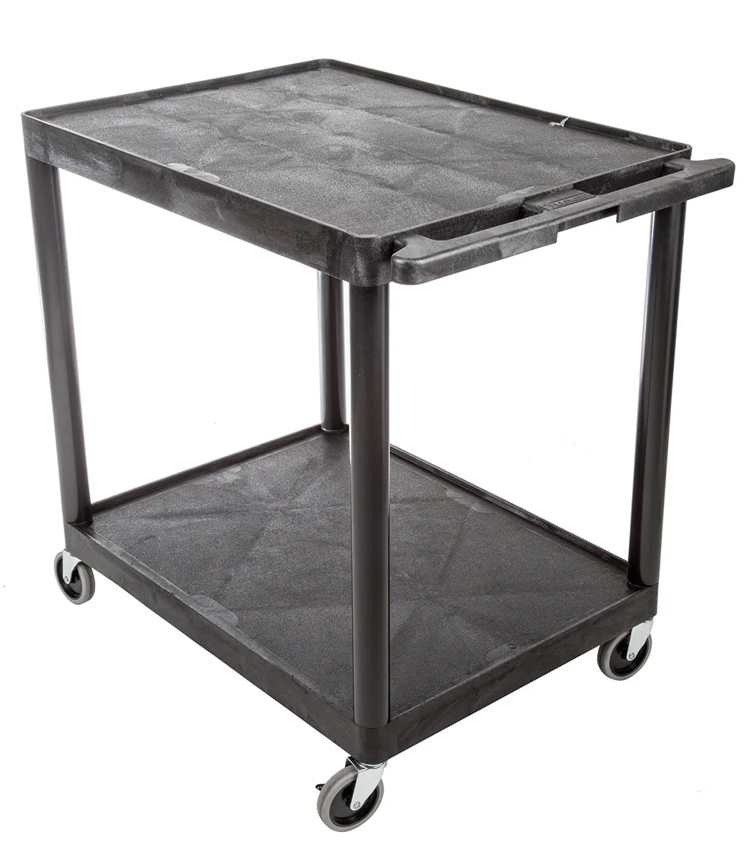 Carrello RS PRO in PE, 2 ripiani 810 x 610mm, portata max 180kg