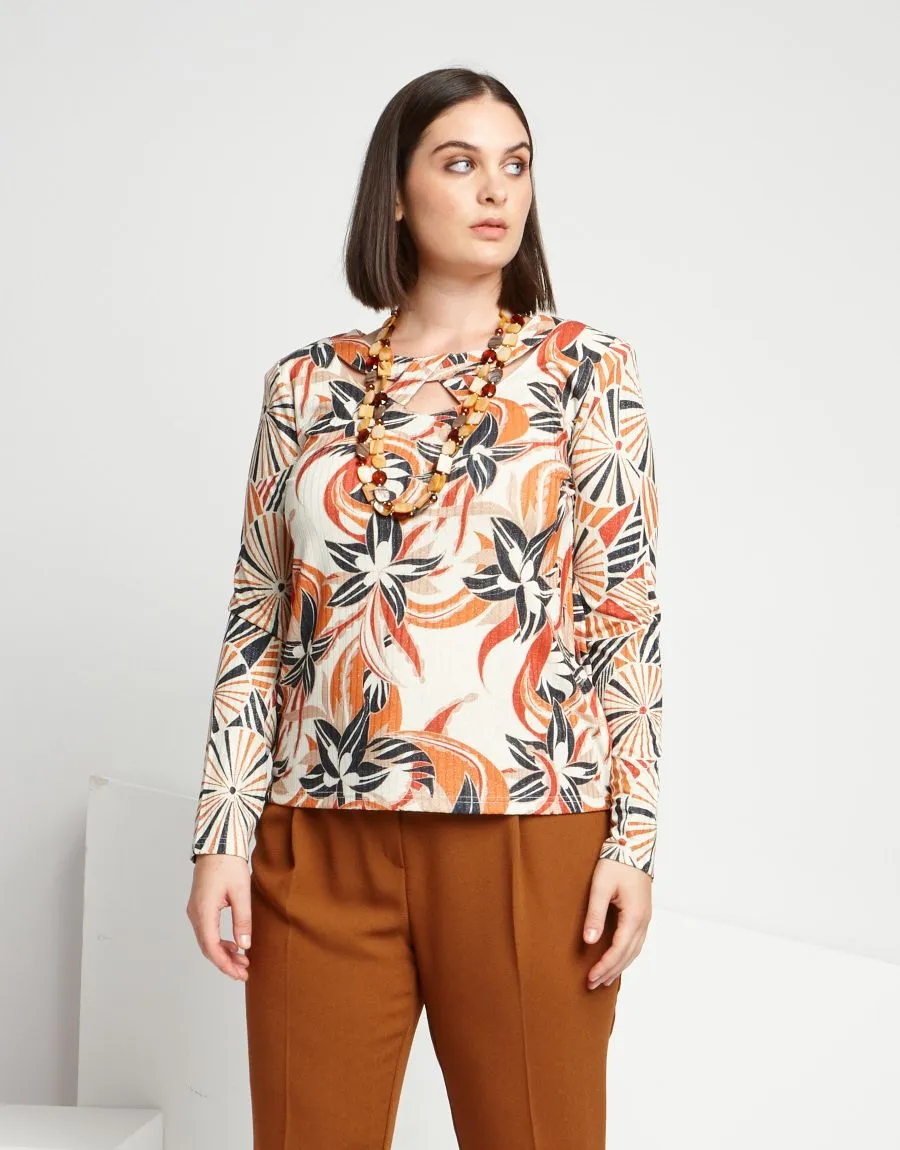 Casacca in maglia lurex fantasia