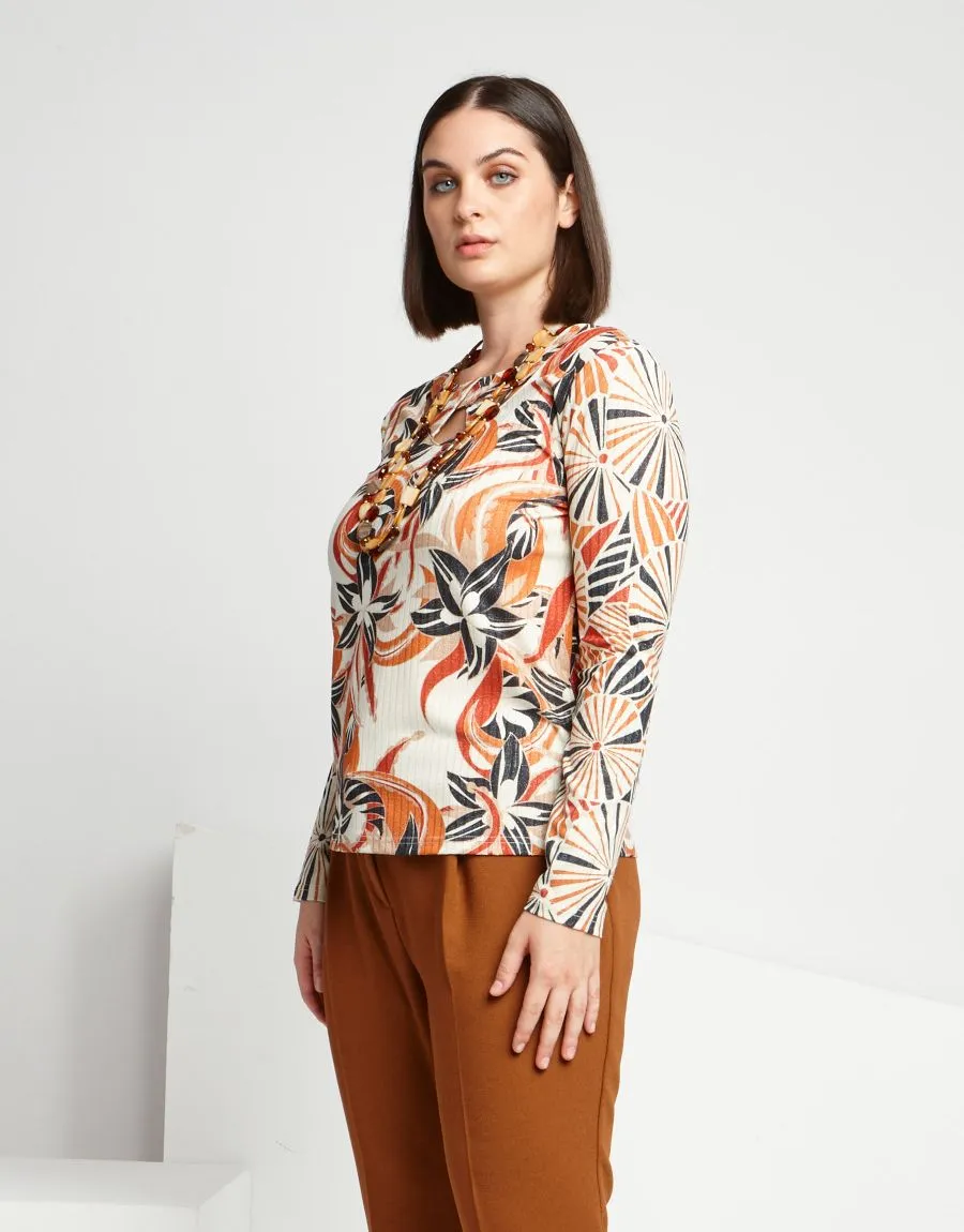 Casacca in maglia lurex fantasia