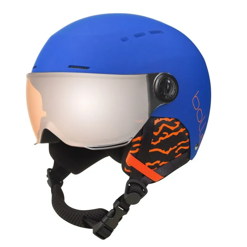 Casco da sci per bambini con visiera Bollé Quiz Visor (blu reale opaco - cat2)