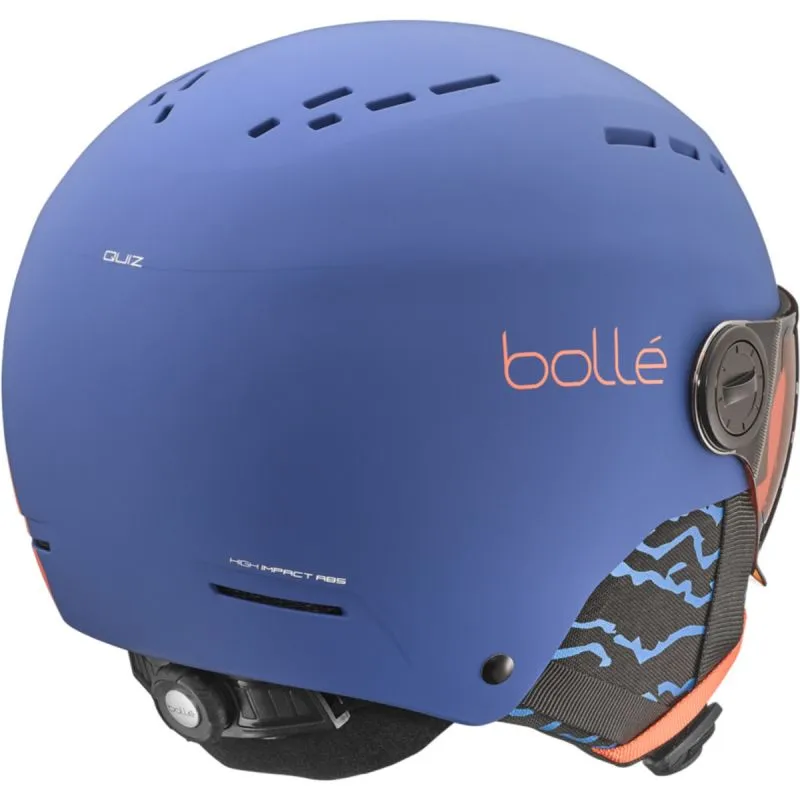 Casco da sci per bambini con visiera Bollé Quiz Visor (blu reale opaco - cat2)